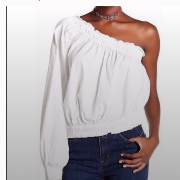 Free People Annabelle One Shoulder Blouse - Picture 2 of 6